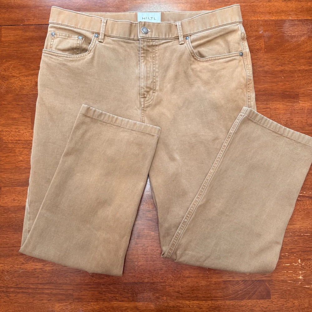 HILTL Men's‎ The Ultimate Trouser Tan Casual Chino Pants 36x28 ZE500